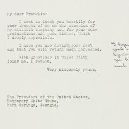 Letter: 1938 April 1
