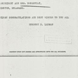 Telegram: 1937 June 30