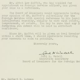 Letter: 1947 April 15