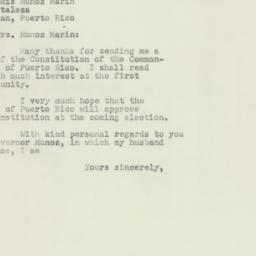 Letter: 1952 February 29