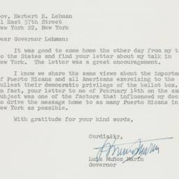 Letter: 1960 April 25