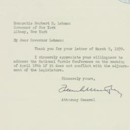 Letter: 1939 March 14