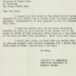 Letter: 1951 July 13