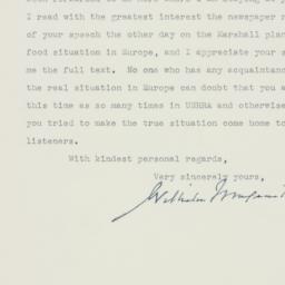 Letter: 1947 October 22