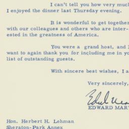 Letter: 1955 April 25