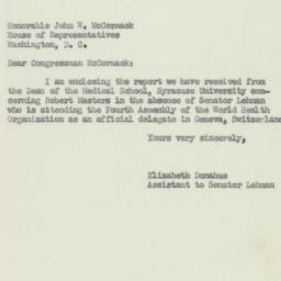 Letter: 1951 May 4