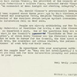 Letter: 1953 April 17
