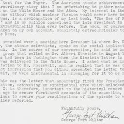 Letter: 1946 November 21