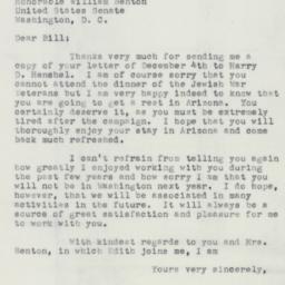 Letter: 1952 December 12