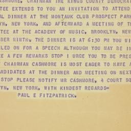 Telegram: 1946 September 5