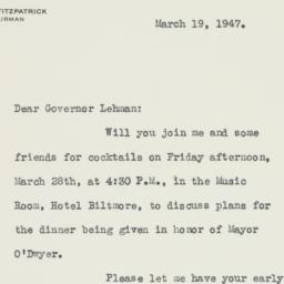 Letter: 1947 March 19