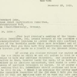 Letter: 1925 December 28