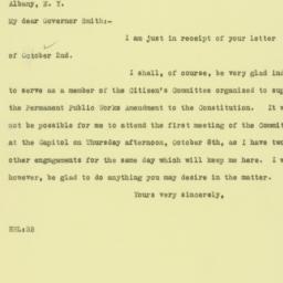 Letter: 1925 October 3