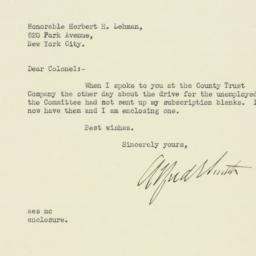 Letter: 1931 October 22