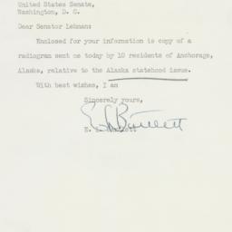 Letter: 1950 November 30