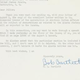 Letter: 1950 August 5