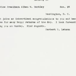 Letter: 1950 November 24