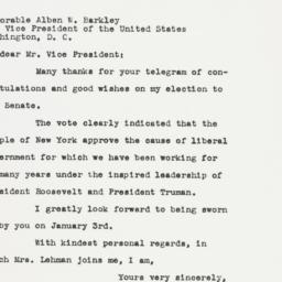 Letter: 1949 November 11