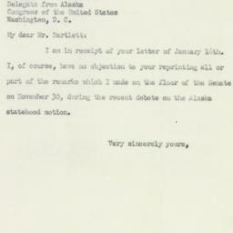 Letter: 1951 January 18