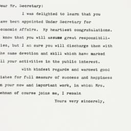 Letter: 1961 January 19