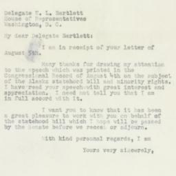 Letter: 1950 August 11