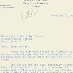 Letter: 1955 February 8