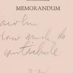 Memorandum: n.d.