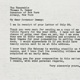 Letter: 1944 August 3