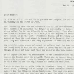 Letter: 1950 May 10