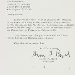 Letter: 1956 February 3