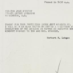 Letter: 1955 October 29