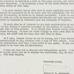 Telegram: 1955 September 12