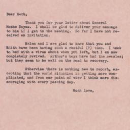 Letter: 1960 February 29