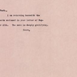 Letter: 1958 September 22