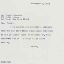 Letter: 1963 November 4