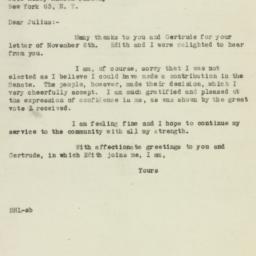 Letter: 1946 November 11