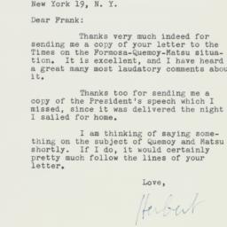 Letter: 1958 September 18