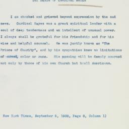 Letter: 1938 September 5