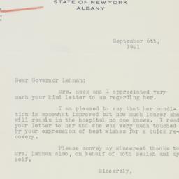 Telegram: 1941 September 6