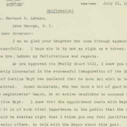 Letter: 1933 July 11