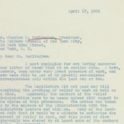 Letter: 1933 April 17