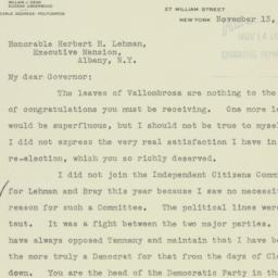 Letter: 1934 November 13