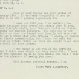 Letter: 1950 February 21