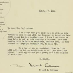 Letter: 1936 October 7
