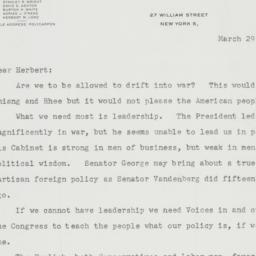 Letter: 1955 March 29