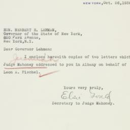 Letter: 1936 October 26