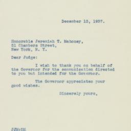 Letter: 1937 December 13