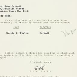 Letter: 1954 April 19