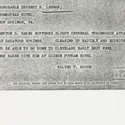 Telegram: 1937 July 16