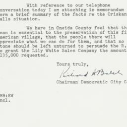 Letter: 1950 June 16